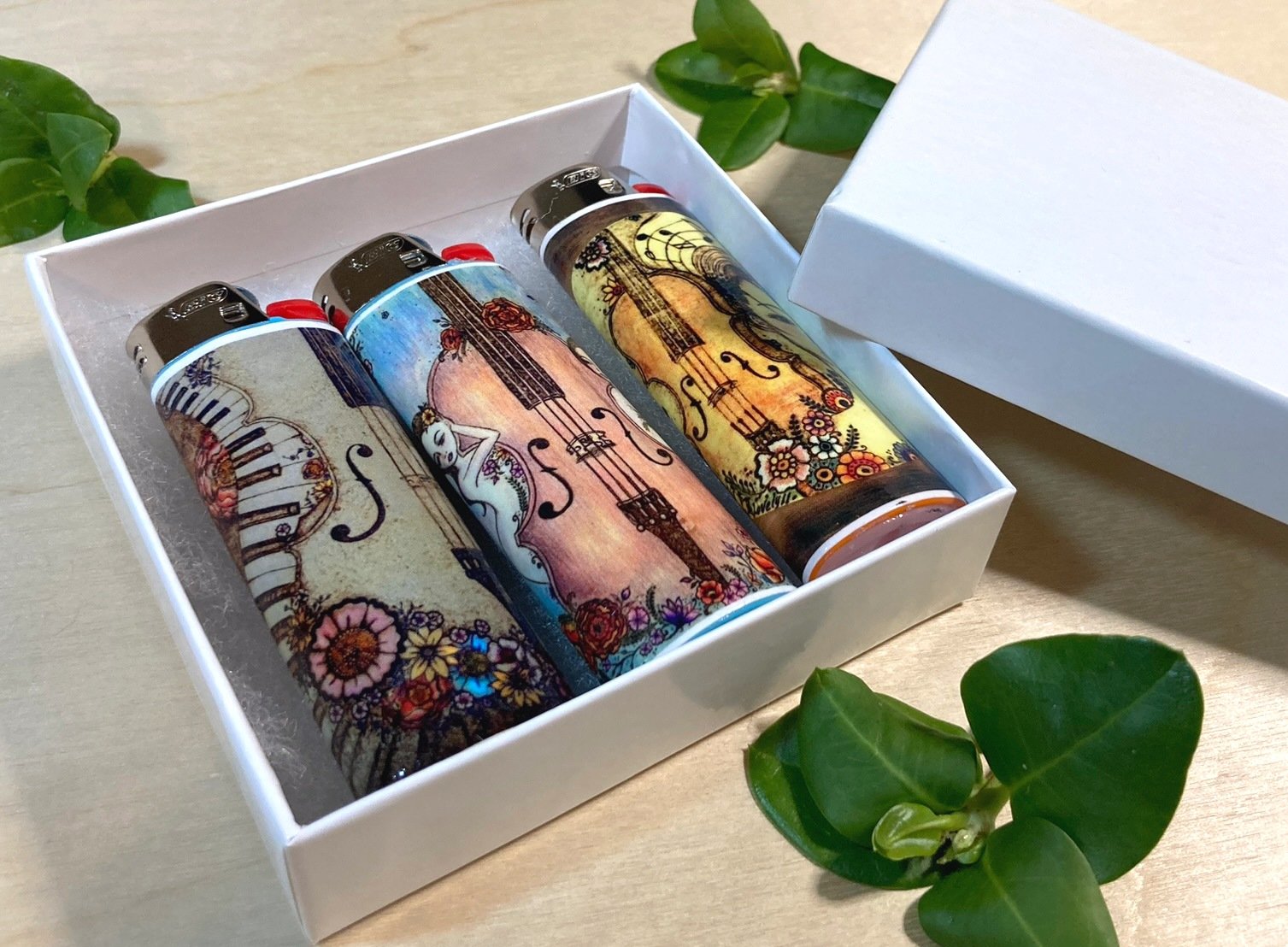Music-Inspired Lighter Gift Pack | Lovely11Art - The Art of Tara